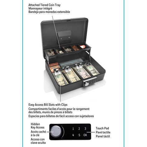 honeywell digital tiered cash box